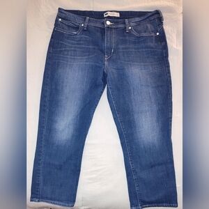 Levi's Cropped Denim Capris White Label Jeans Midrise Skinny Sz 16 NWOT